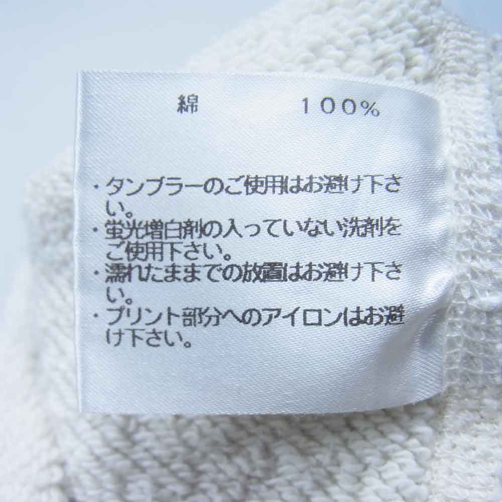 LOOPWHEELER ループウィラー ジップアップ パーカー ホワイトグレー系 M【中古】