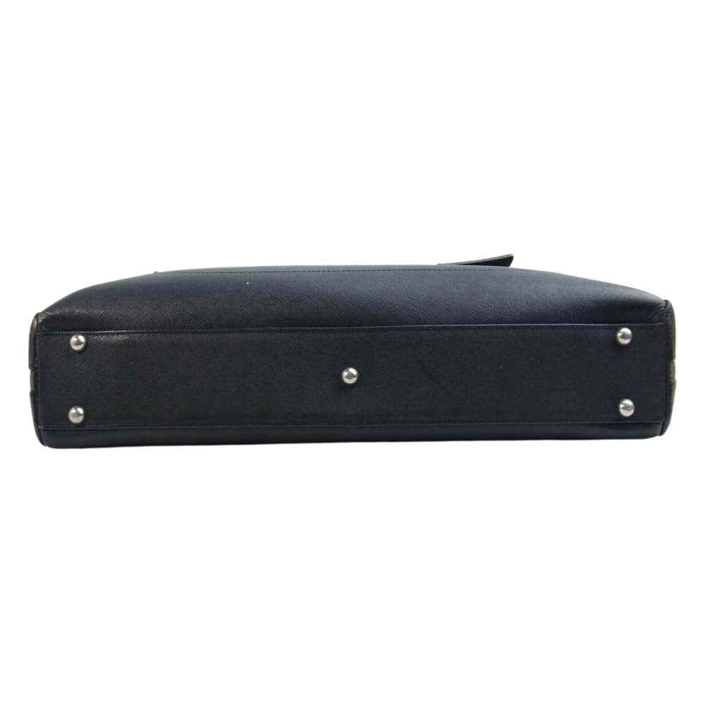 PELLE MORBIDA ペッレモルビダ PMO-CA013 Capitano 2WAY BRIEF CASE キャピターノ レザー ブリーフケース ビジネス バッグ ネイビー系【中古】