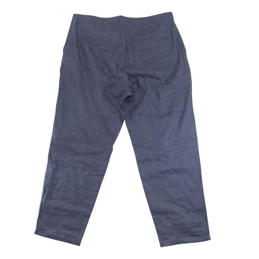 COMOLI コモリ 21SS T01-03013 リネン コットン ドローストリング パンツ インディゴブルー系 2【中古】