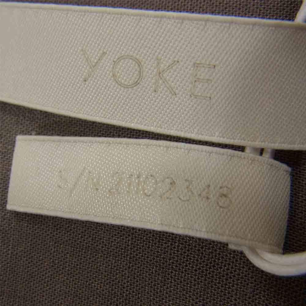 ヨーク 21SS YK21SS0189SH OVERSIZED BIG POCKET SHIRT オーバーサイズ ビッグ ポケット 長袖 シャツ グレー系 2【美品】【中古】