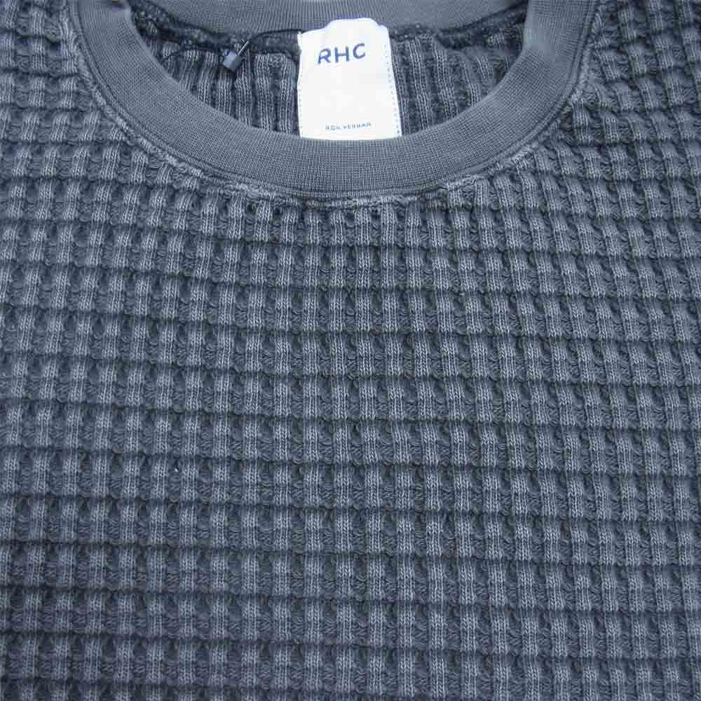 Ron Herman ロンハーマン ビッグワッフル サーマル 半袖 Tシャツ グレー系 M【新古品】【未使用】【中古】