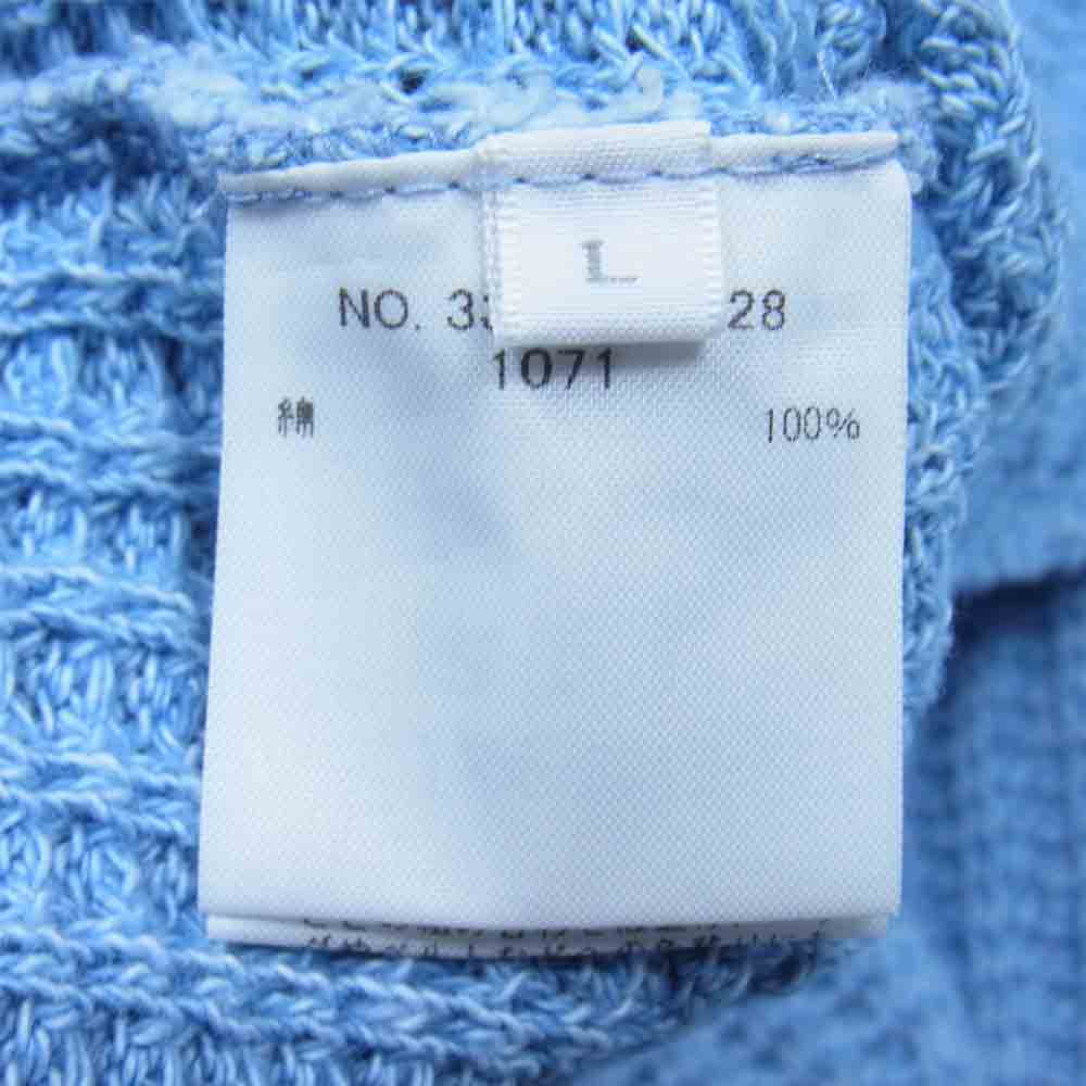 Ron Herman ロンハーマン サーマル ヘンリーネック 長袖 Tシャツ カットソー ライトブルー系 L【新古品】【未使用】【中古】