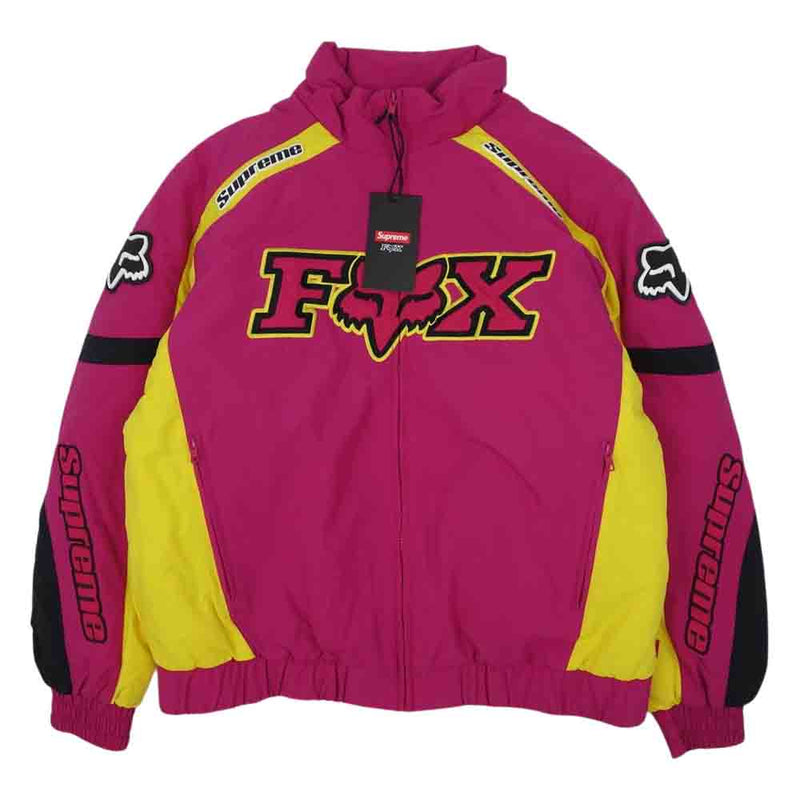 Supreme シュプリーム 20AW Fox Racing Puffy Jacket フォックスレーシング パフィー ジャケット ピンク系 L【新古品】【未使用】【中古】