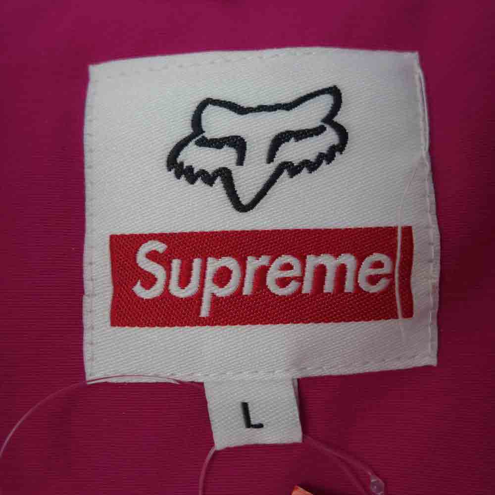 Supreme シュプリーム 20AW Fox Racing Puffy Jacket フォックスレーシング パフィー ジャケット ピンク系 L【新古品】【未使用】【中古】