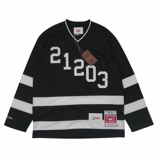 Supreme シュプリーム 21AW WTAPS Mitchell & Ness Hockey Jersey ダブルタップス ミッチェルアンドネス ホッケー ジャージ ブラック系 M【新古品】【未使用】【中古】