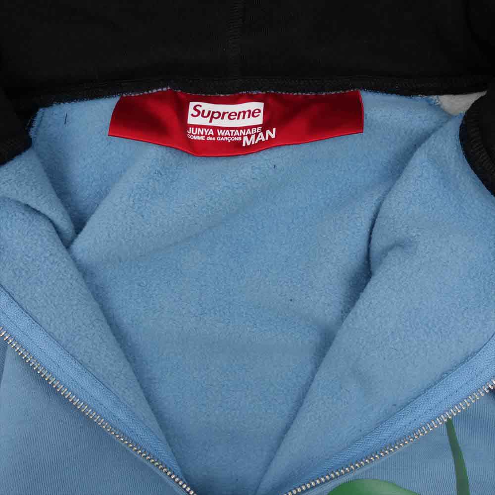 Supreme シュプリーム 21AW JUNYA WATANABE CDG MAN Zip Up Hooded Sweatshirt ジュンヤワタナベ コムデギャルソン ジップアップ フーデッド スウェットシャツ パーカー ライトブルー系 ブラック系 グレー系 M【新古品】【未使用】【中古】