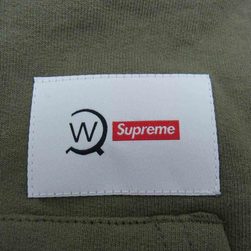 Supreme シュプリーム 21AW WTAPS Sic'em! Hooded Sweatshirt ダブルタップス ワッペン フーデッド スウェットシャツ プルオーバー パーカー カーキ系 S【新古品】【未使用】【中古】
