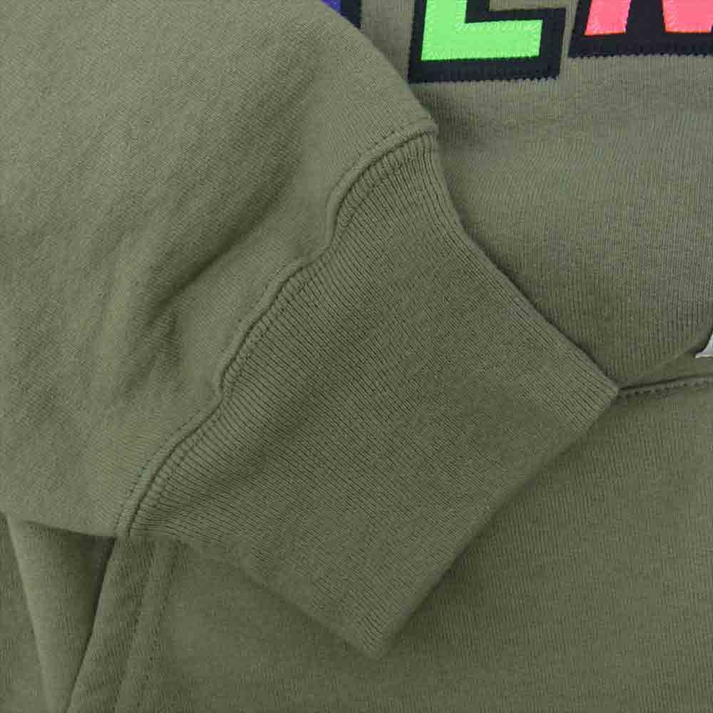 Supreme シュプリーム 21AW WTAPS Sic'em! Hooded Sweatshirt ダブルタップス ワッペン フーデッド スウェットシャツ プルオーバー パーカー カーキ系 S【新古品】【未使用】【中古】