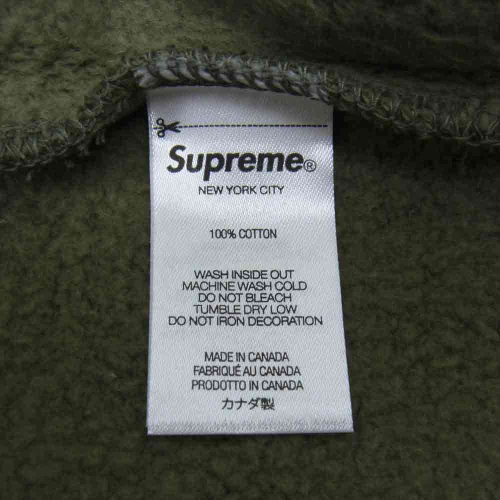 Supreme シュプリーム 21AW Snowman Hooded Sweatshirt スノーマン フーデッド スウェットシャツ プルオーバー パーカー カーキ系 M【新古品】【未使用】【中古】