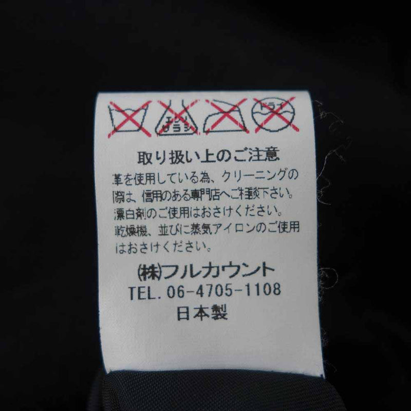 FULLCOUNT　フルカウント　ピーコート　Pコート　ウールコート　黒　Ⅼ FULLCOUNT フルカウント ウール Pコート ブラック系 38【中古