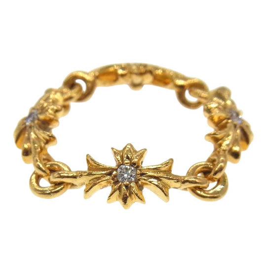 CHROME HEARTS クロムハーツ（原本無） 22K タイニーE CHプラス ダイヤ リング ゴールド系【中古】