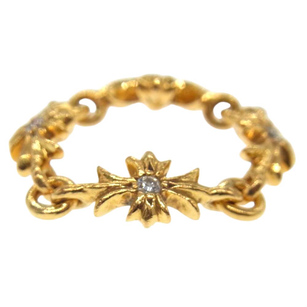 CHROME HEARTS クロムハーツ（原本無） 22K タイニーE CHプラス ダイヤ リング ゴールド系【中古】