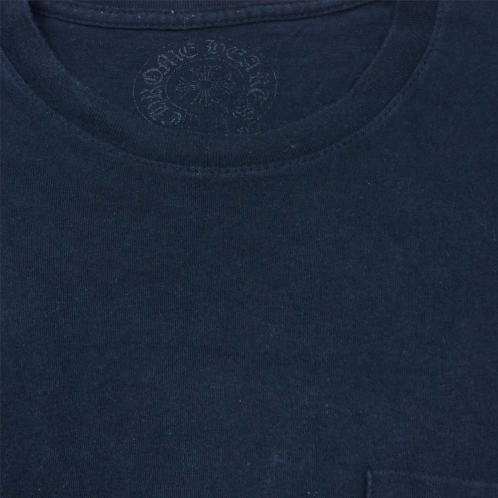 CHROME HEARTS クロムハーツ（原本無） FLEURKNEE T-SHIRT MULTI LOGO マルチロゴ スクロールラベル プリント フレアニー 半袖 ポケット Tシャツ ブラック系 ホワイト系 M【中古】