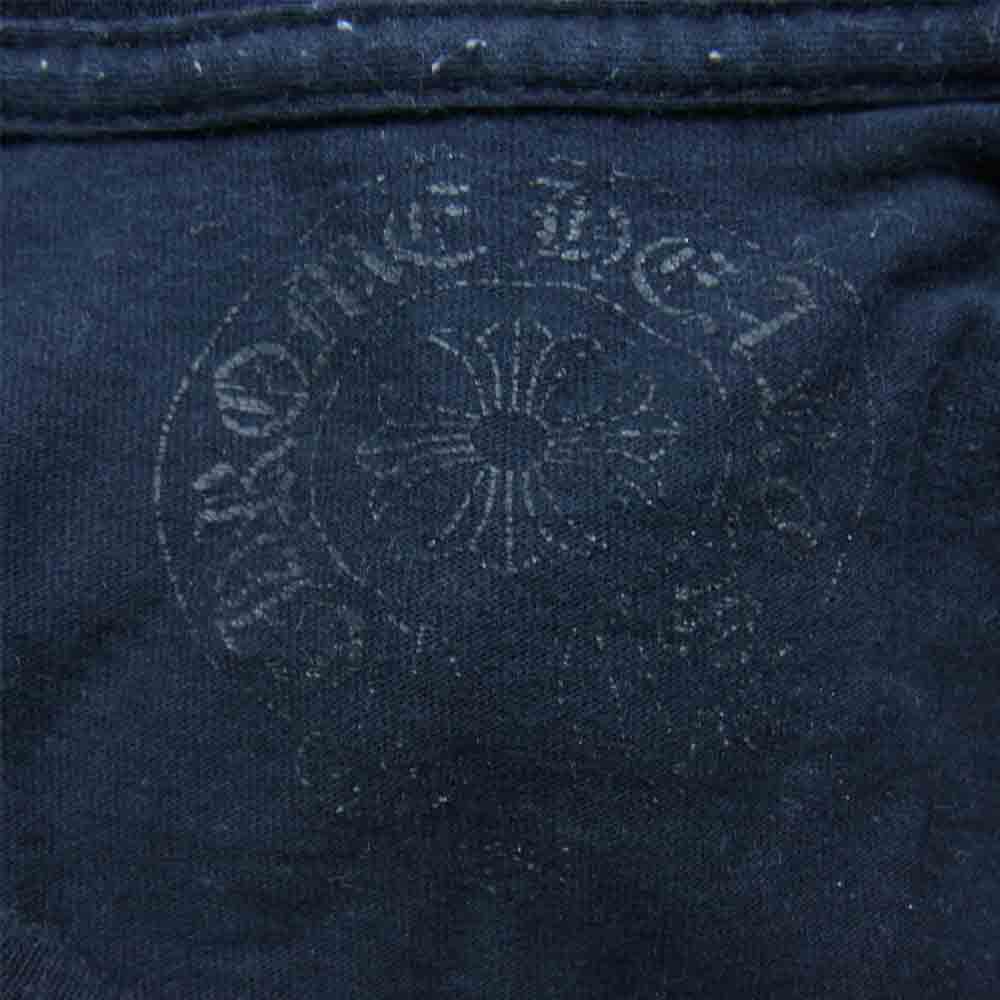 CHROME HEARTS クロムハーツ（原本無） FLEURKNEE T-SHIRT MULTI LOGO マルチロゴ スクロールラベル プリント フレアニー 半袖 ポケット Tシャツ ブラック系 ホワイト系 M【中古】