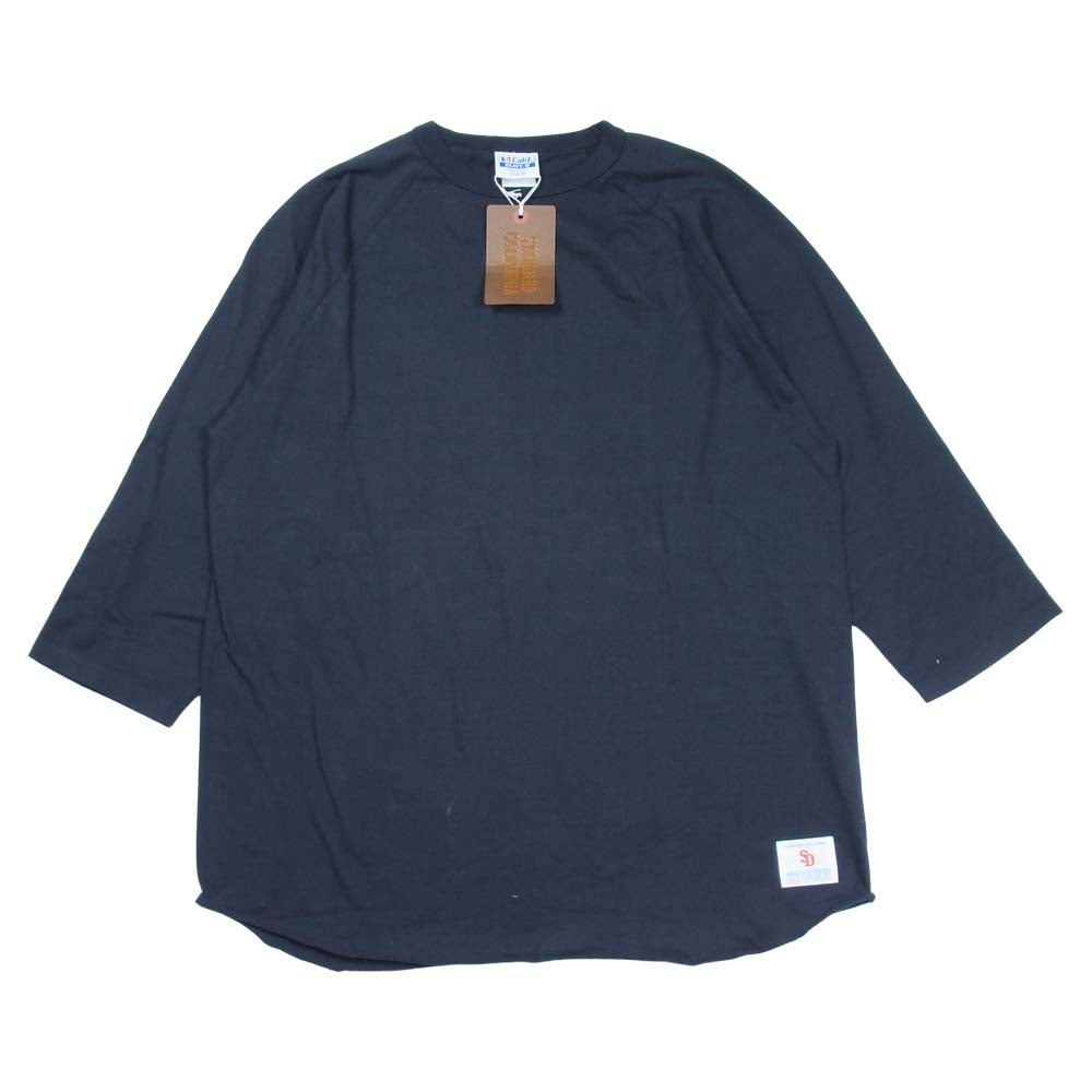 STANDARD CALIFORNIA スタンダードカリフォルニア SD HEAVYWEIGHT BASEBALL T ヘビーウェイト ベースボール ラグラン Tシャツ ブラック系 XL【新古品】【未使用】【中古】