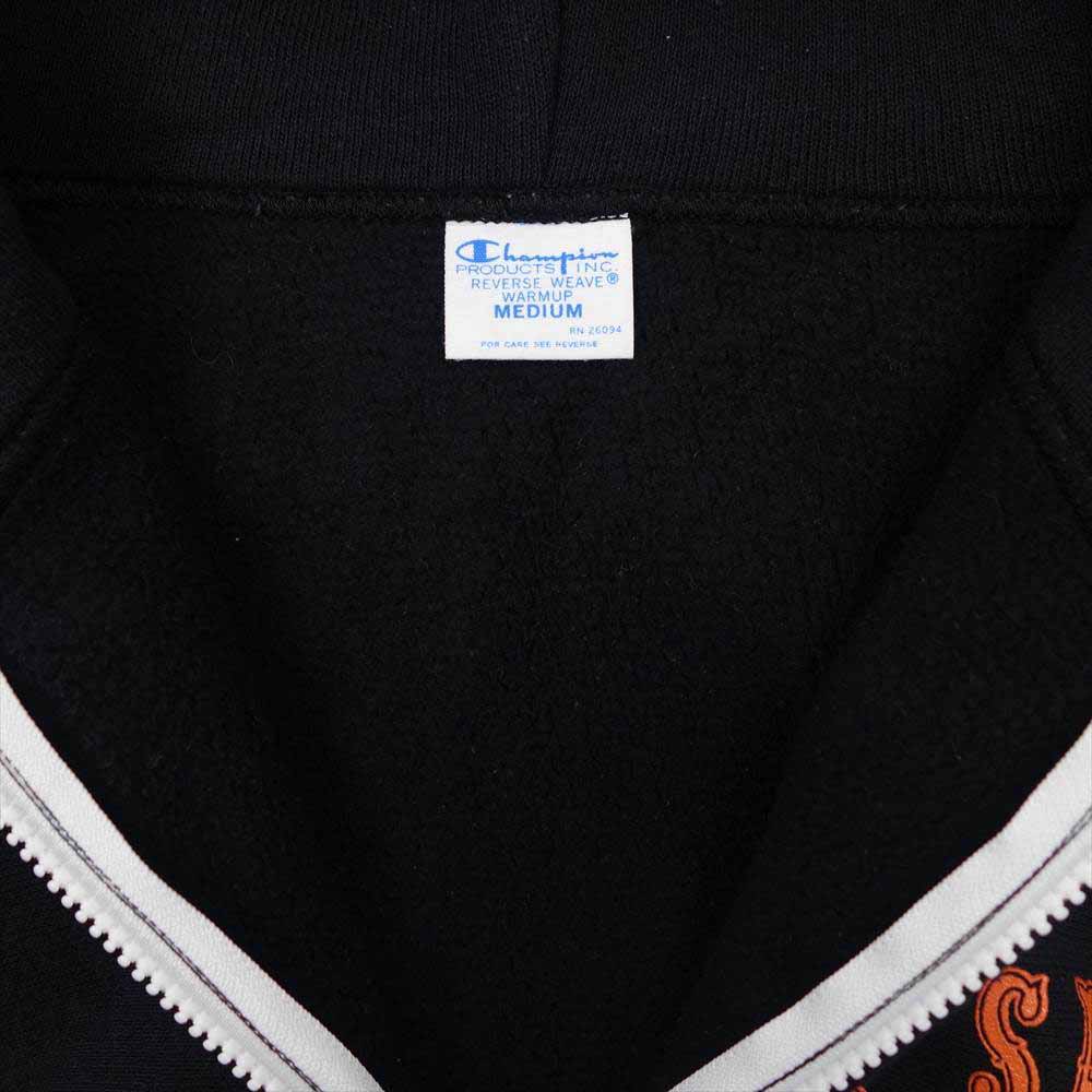 STANDARD CALIFORNIA スタンダードカリフォルニア × Champion チャンピオン リバースウィーブ スウェット ジップアップ パーカー ブラック系 M【中古】