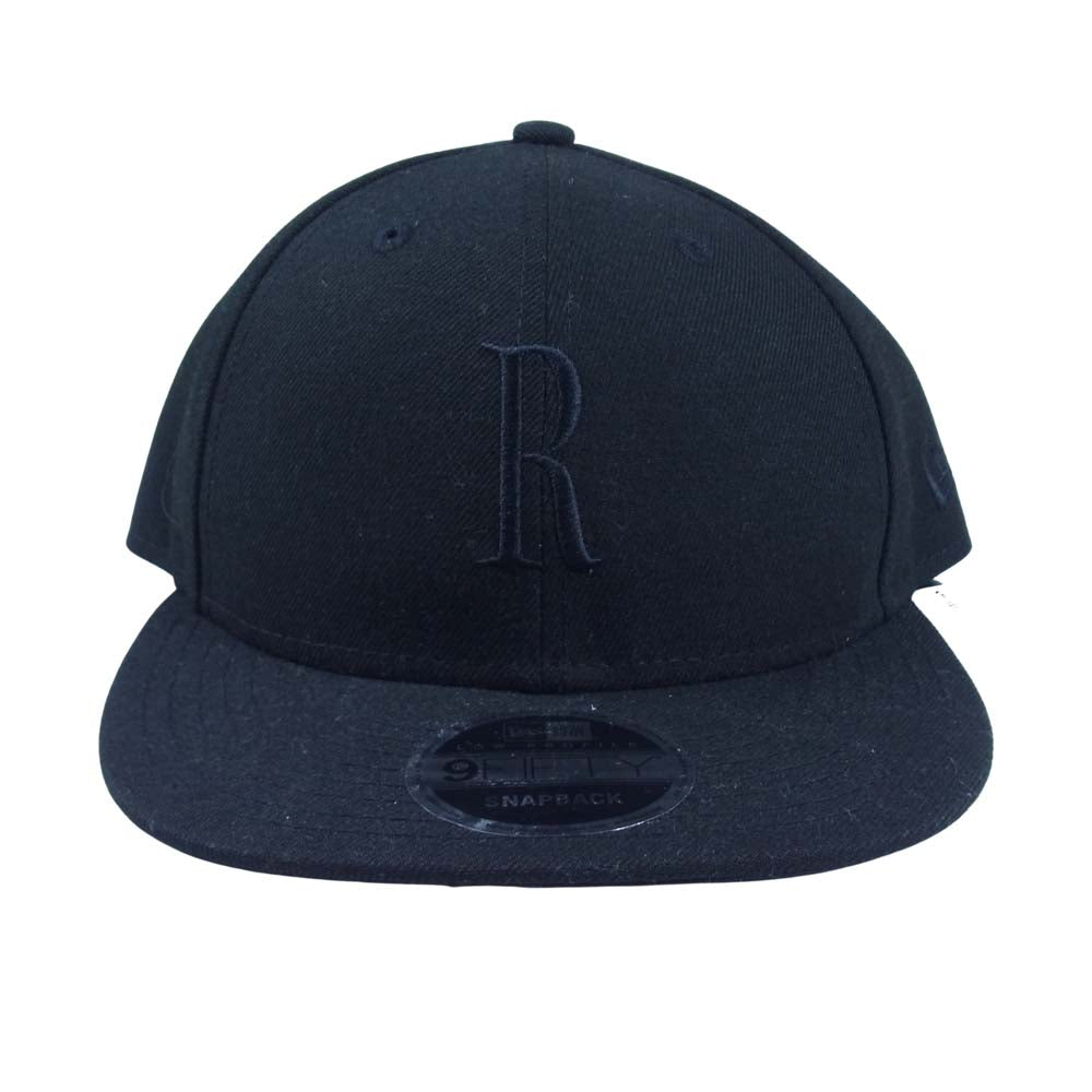 【値下げ】【限定】RonHermanロンハーマンニューエラ New Era 59 激レア【ニューエラ×ロンハーマン】限定コラボ オールブラック Rロゴ