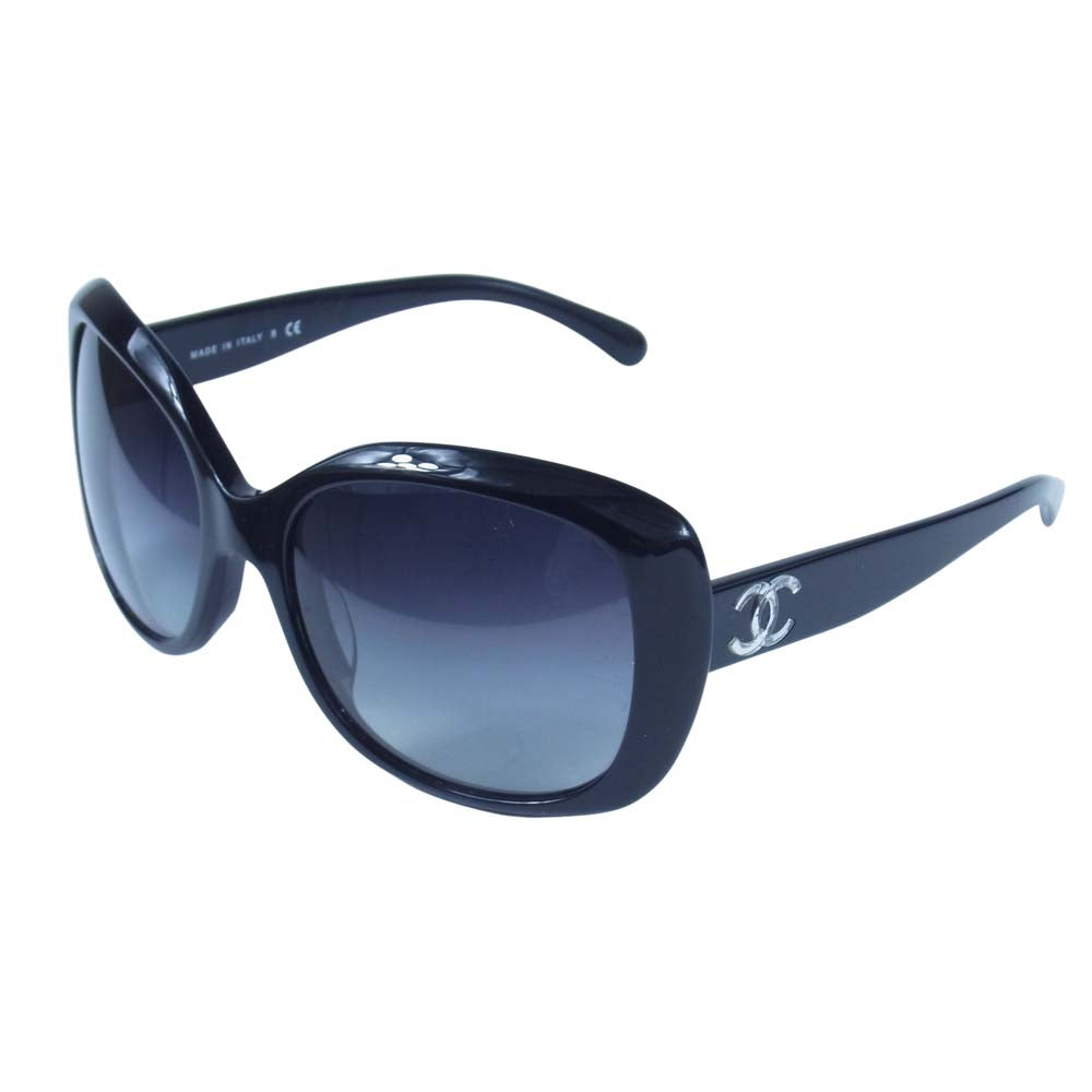CHANEL シャネル 5183-A サングラス アイウェア イタリア製 ブラック系 59□18 135【中古】