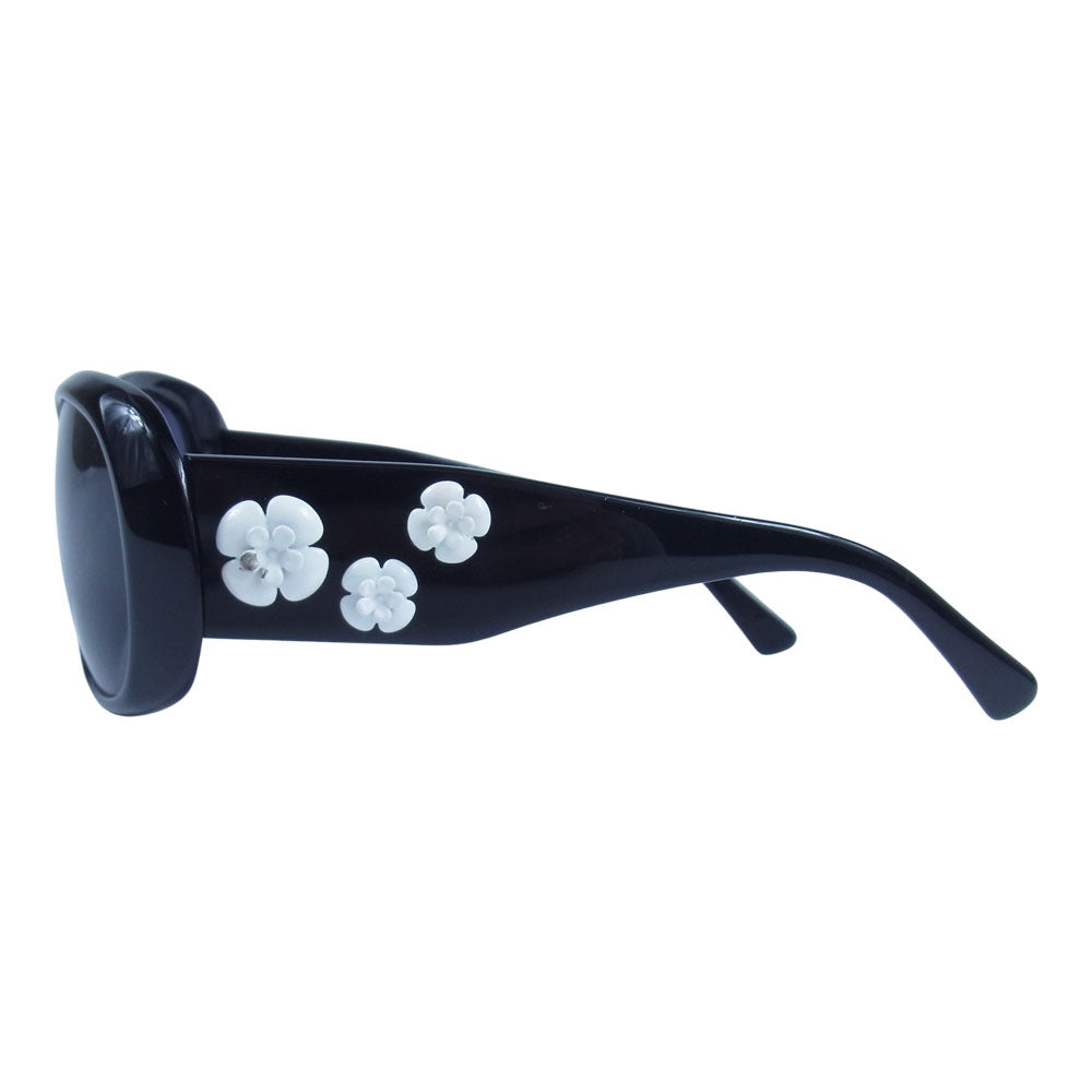 CHANEL シャネル 5113 カメリア サングラス イタリア製 ブラック系 56□16 130【中古】