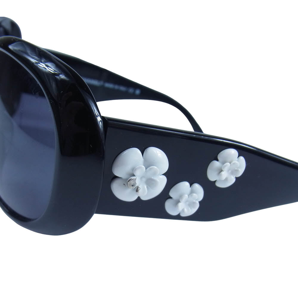 CHANEL シャネル 5113 カメリア サングラス イタリア製 ブラック系 56□16 130【中古】