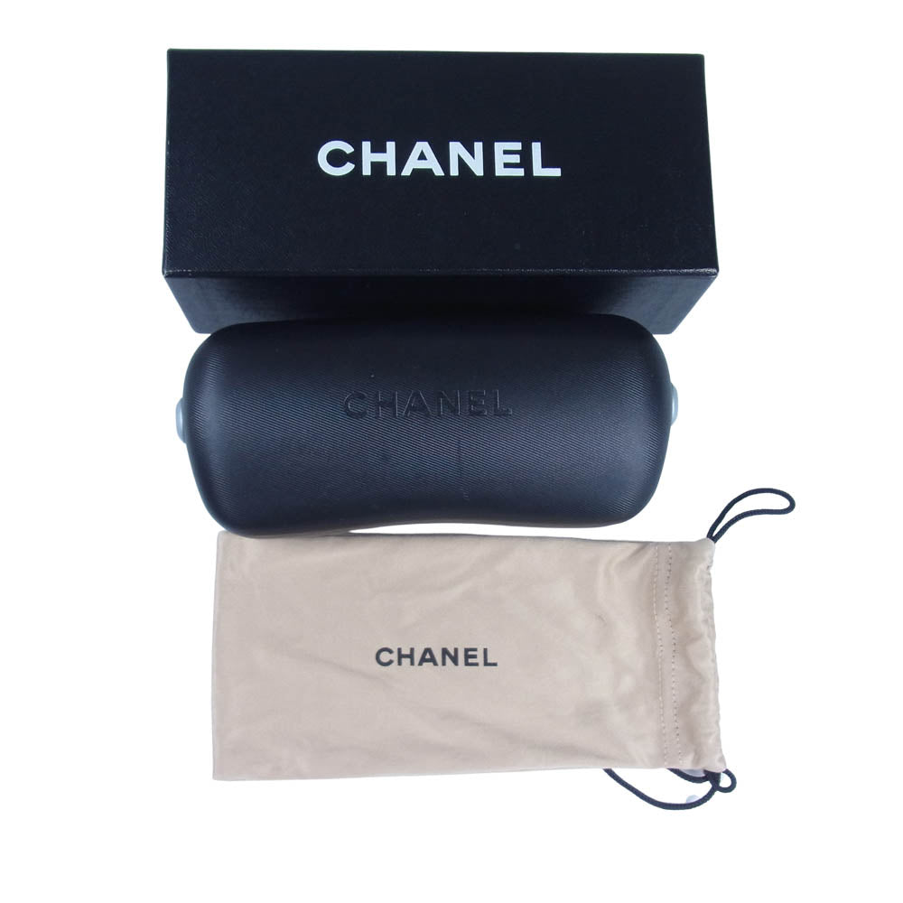 CHANEL シャネル 5113 カメリア サングラス イタリア製 ブラック系 56□16 130【中古】