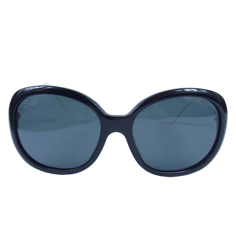 CHANEL シャネル 5183-A サングラス アイウェア ブラック×ホワイト 56□16 130【中古】
