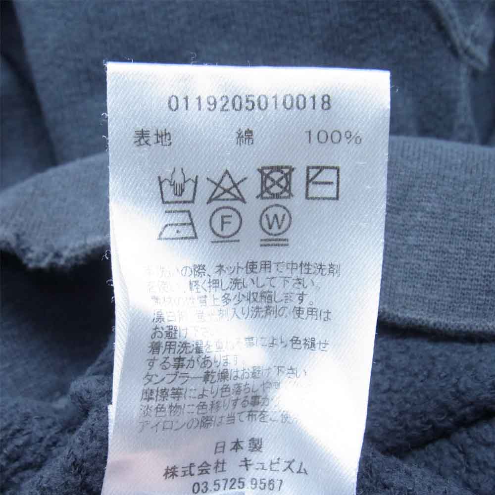 VISVIM ビズビム 19AW 0119205010018 JUMBO SWEAT L/S UNEVEN DYE ジャンボ スウェット クルーネック ブラック系 2【中古】