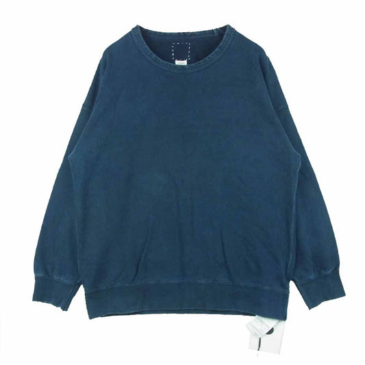 VISVIM ビズビム 18AW 0118205010011 JUMBO SWEAT CREW L/S ND ジャンボ スウェット クルーネック ネイビー系 2【中古】