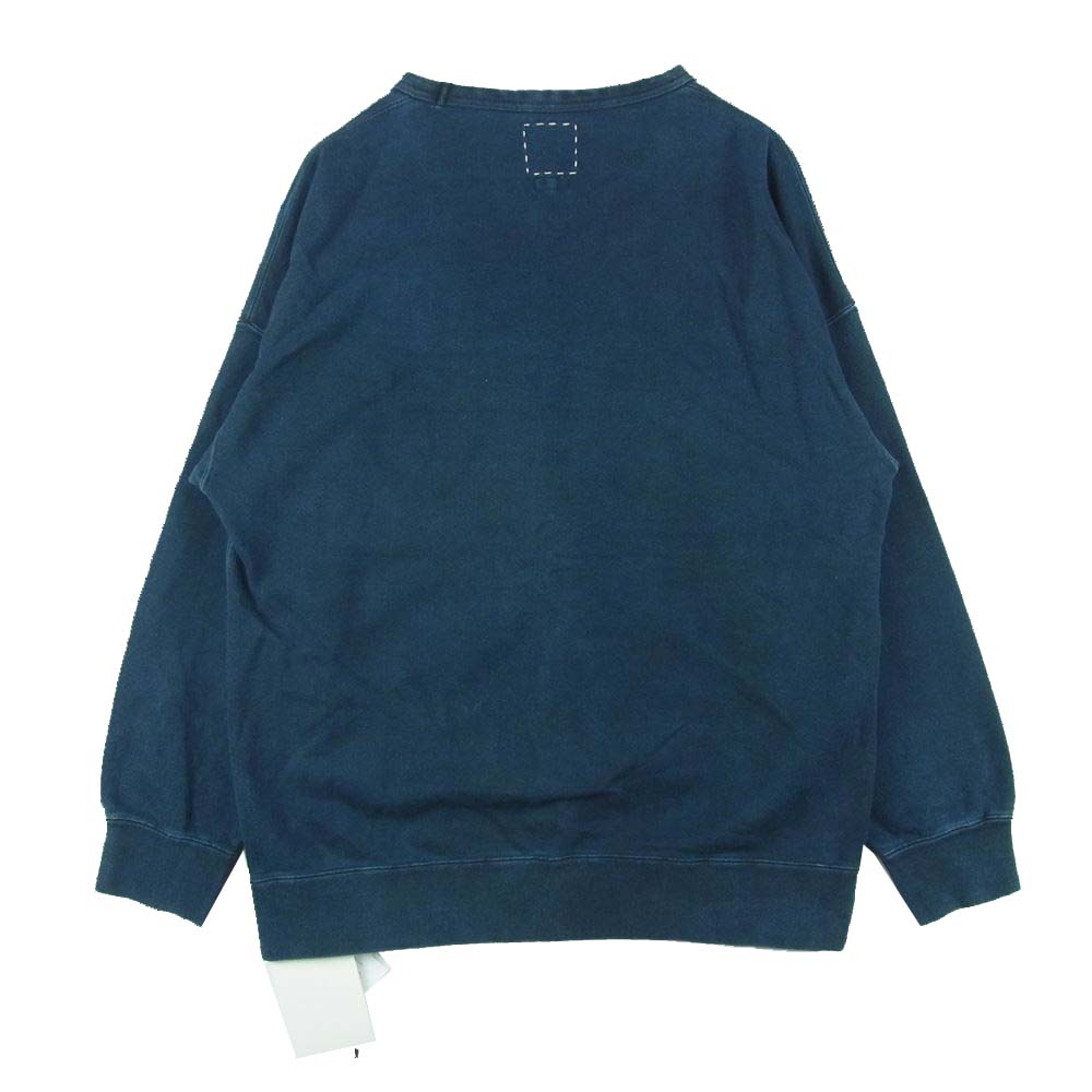 VISVIM ビズビム 18AW 0118205010011 JUMBO SWEAT CREW L/S ND ジャンボ スウェット クルーネック ネイビー系 2【中古】