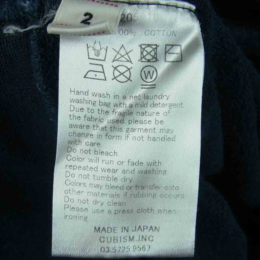 VISVIM ビズビム 18AW 0118205010011 JUMBO SWEAT CREW L/S ND ジャンボ スウェット クルーネック ネイビー系 2【中古】