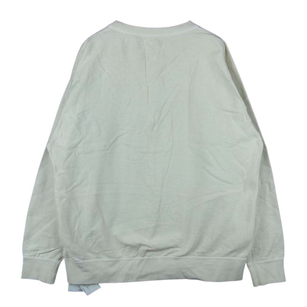 VISVIM ビズビム 20SS 0120105010015 JUMBO SWEAT L/S UNEVEN DYE ジャンボ スウェット クルーネック ライトベージュ系 2【中古】