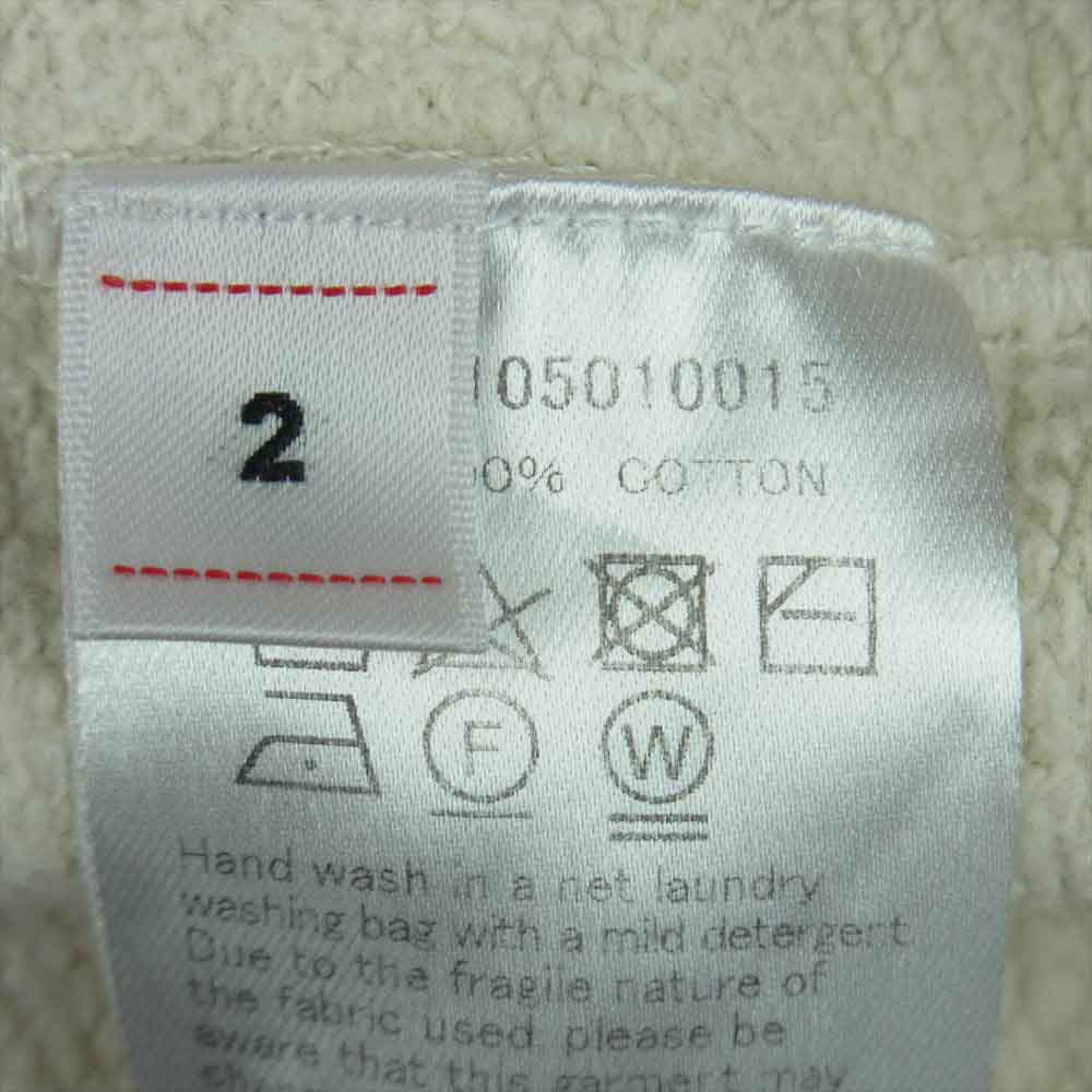 VISVIM ビズビム 20SS 0120105010015 JUMBO SWEAT L/S UNEVEN DYE ジャンボ スウェット クルーネック ライトベージュ系 2【中古】