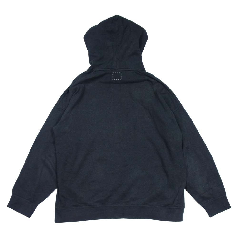 VISVIM ビズビム 21SS 0121105010014 JUMBO HOODIE P.O. UNEVEN DYE ジャンボ フーディー プルオーバー パーカー ブラック系 2【中古】