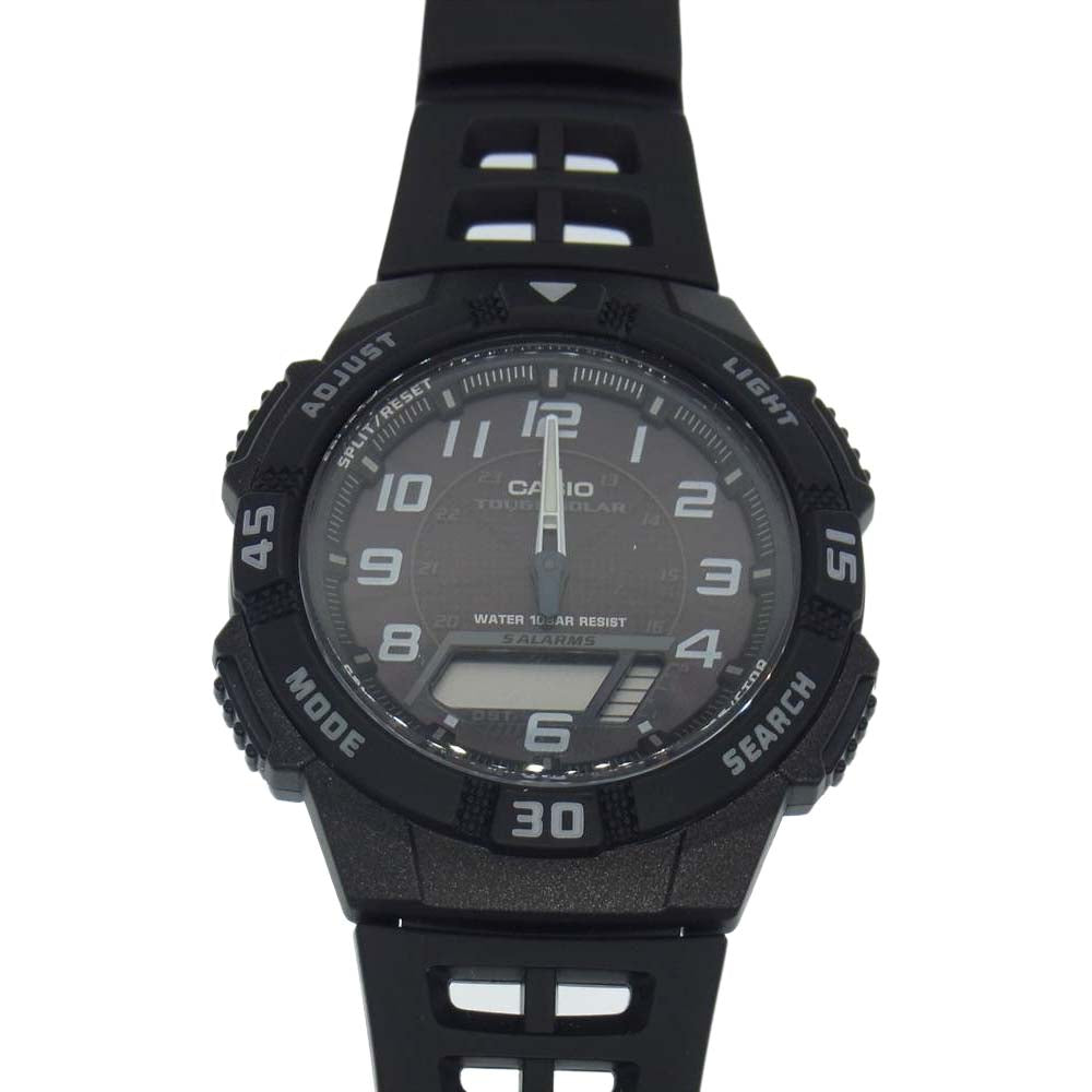 CASIO カシオ 5208JA AQ-S800W タフソーラー スタンダード ウォッチ 腕時計 ブラック系【中古】
