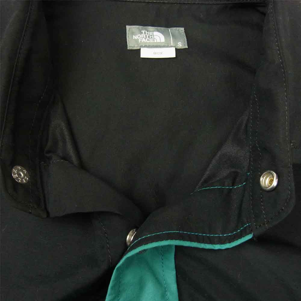 THE NORTH FACE ノースフェイス NR11961 L/S Nuptse Shirt  ロングスリーブ ヌプシ シャツ ブラック系 グリーン系 S【中古】