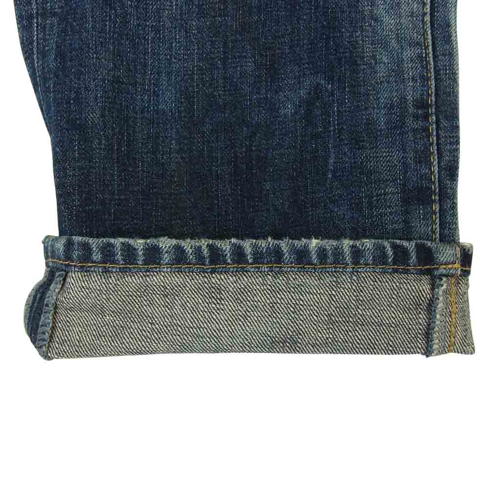 DSQUARED2 ディースクエアード 74 LA260 国内正規品 ロゴプレート付き リペア ダメージ加工 デニム パンツ インディゴブルー系 42【中古】