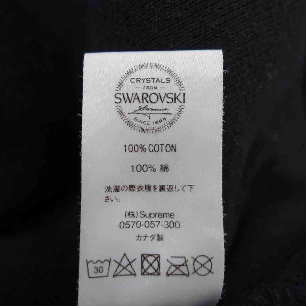 Supreme シュプリーム 21SS Swarovski S Logo Hooded Sweatshirt スワロフスキー ロゴ スウェット フーディ ブラック系 M【中古】