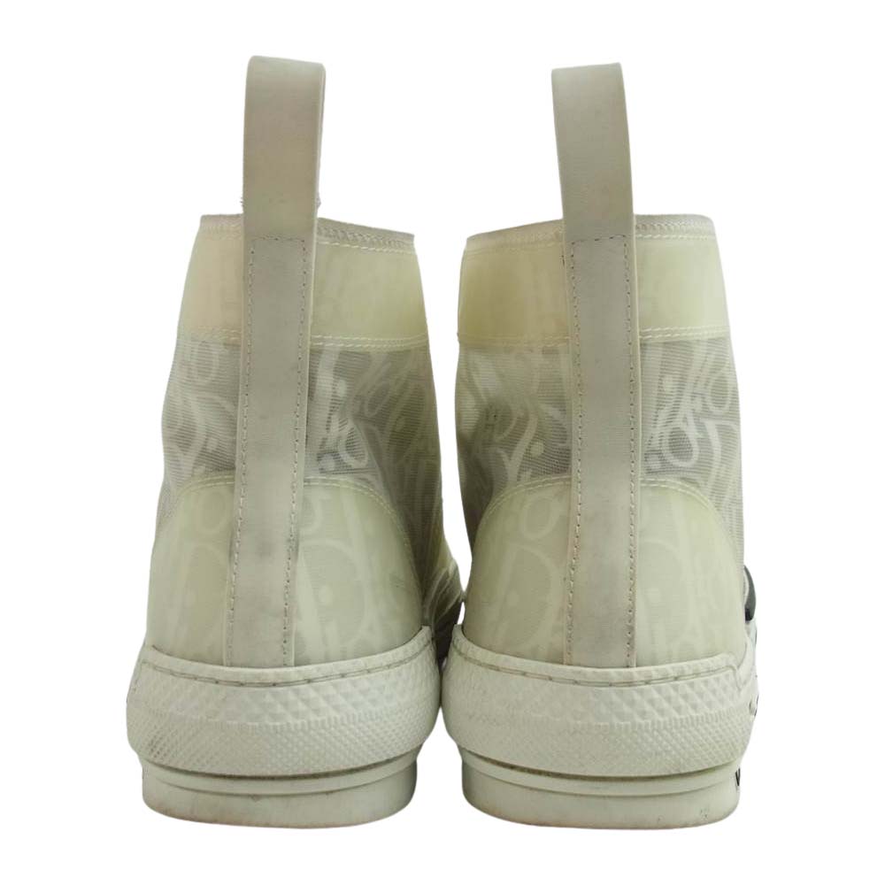 Dior ディオール B23 High Top Logo Oblique オブリーク ハイカット スニーカー ホワイト系 オフホワイト系 39【中古】
