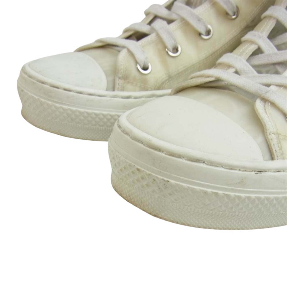 Dior ディオール B23 High Top Logo Oblique オブリーク ハイカット スニーカー ホワイト系 オフホワイト系 39【中古】