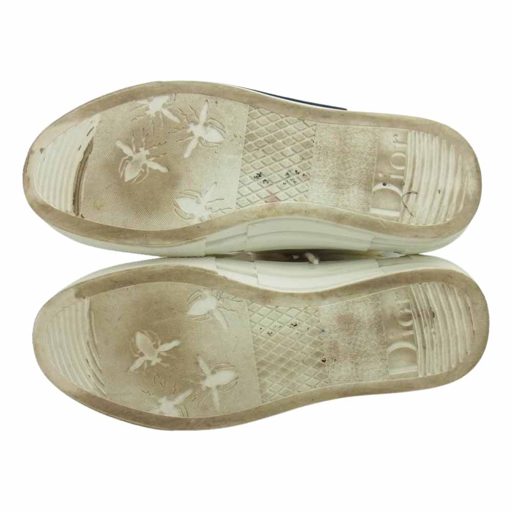 Dior ディオール B23 High Top Logo Oblique オブリーク ハイカット スニーカー ホワイト系 オフホワイト系 39【中古】
