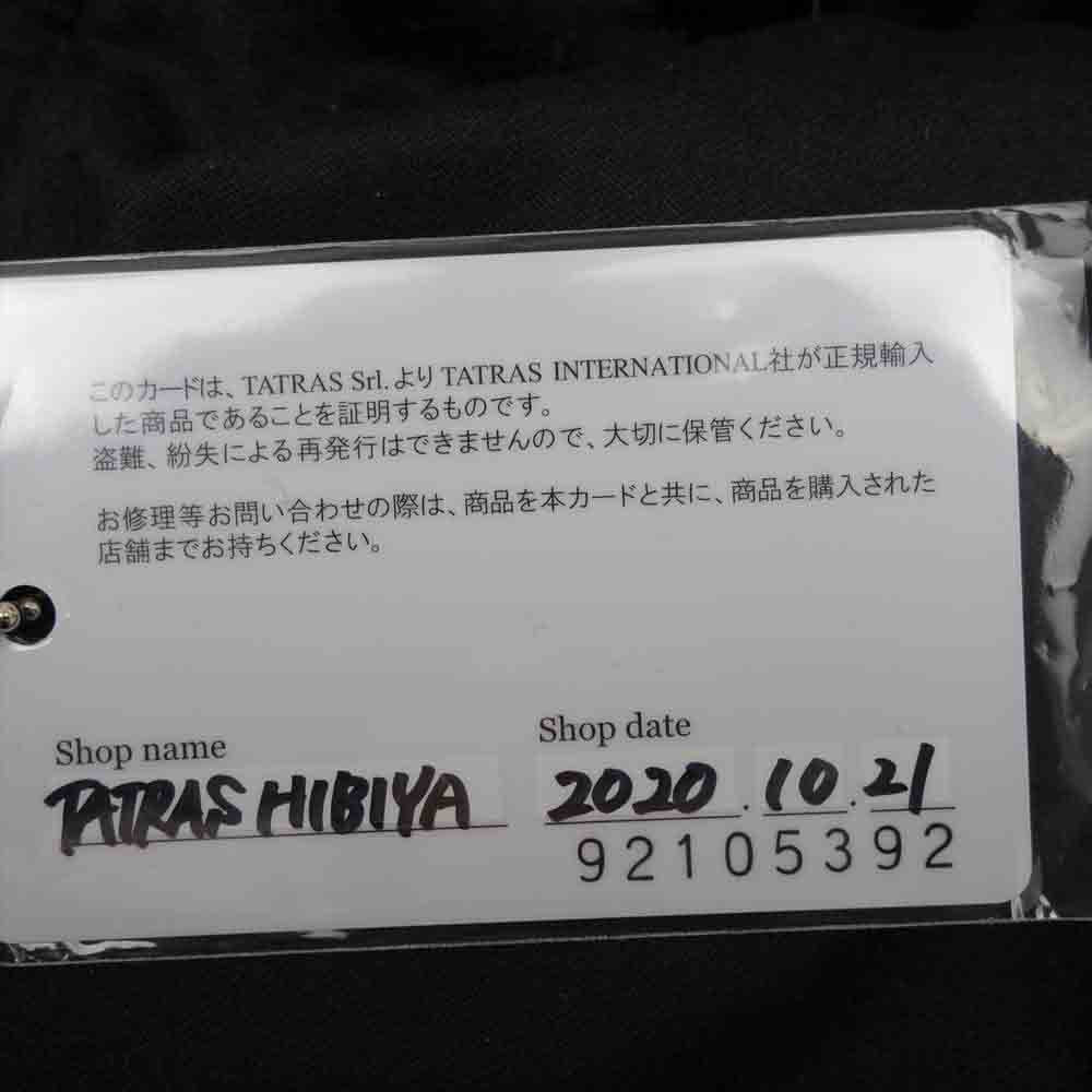 TATRAS タトラス 国内正規品 正規取扱店輸入証明カード付属 SUMATRA スマトラ ダウン ジャケット ブラック系 02【中古】
