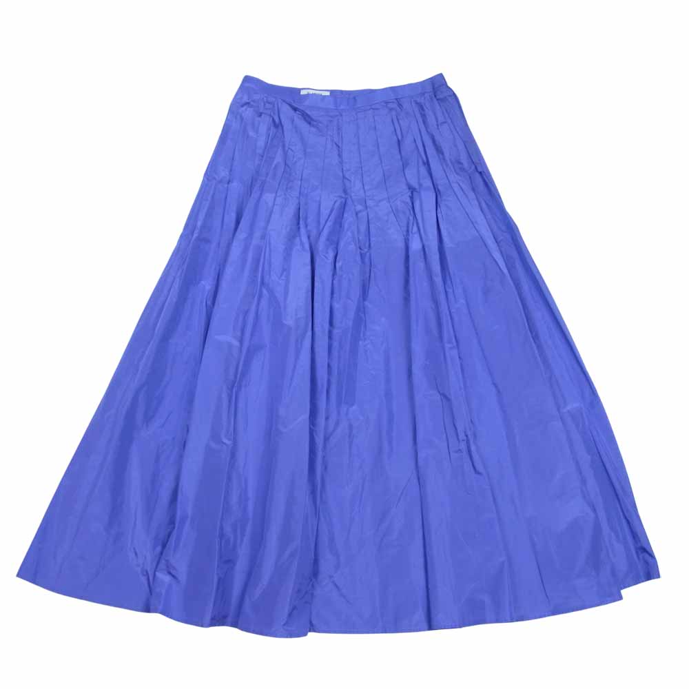 ブラミンク シルク100％ ピンタック プリーツ ロング スカート パープル系 36【中古】