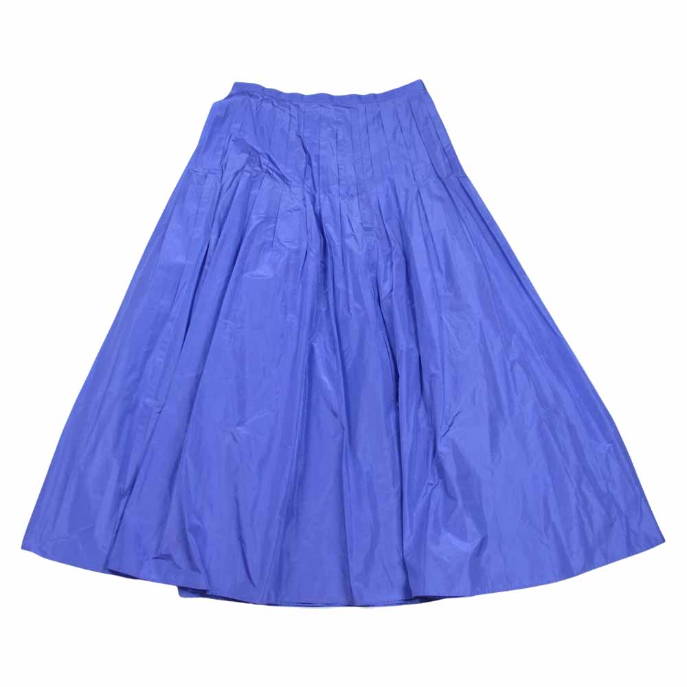 ブラミンク シルク100％ ピンタック プリーツ ロング スカート パープル系 36【中古】