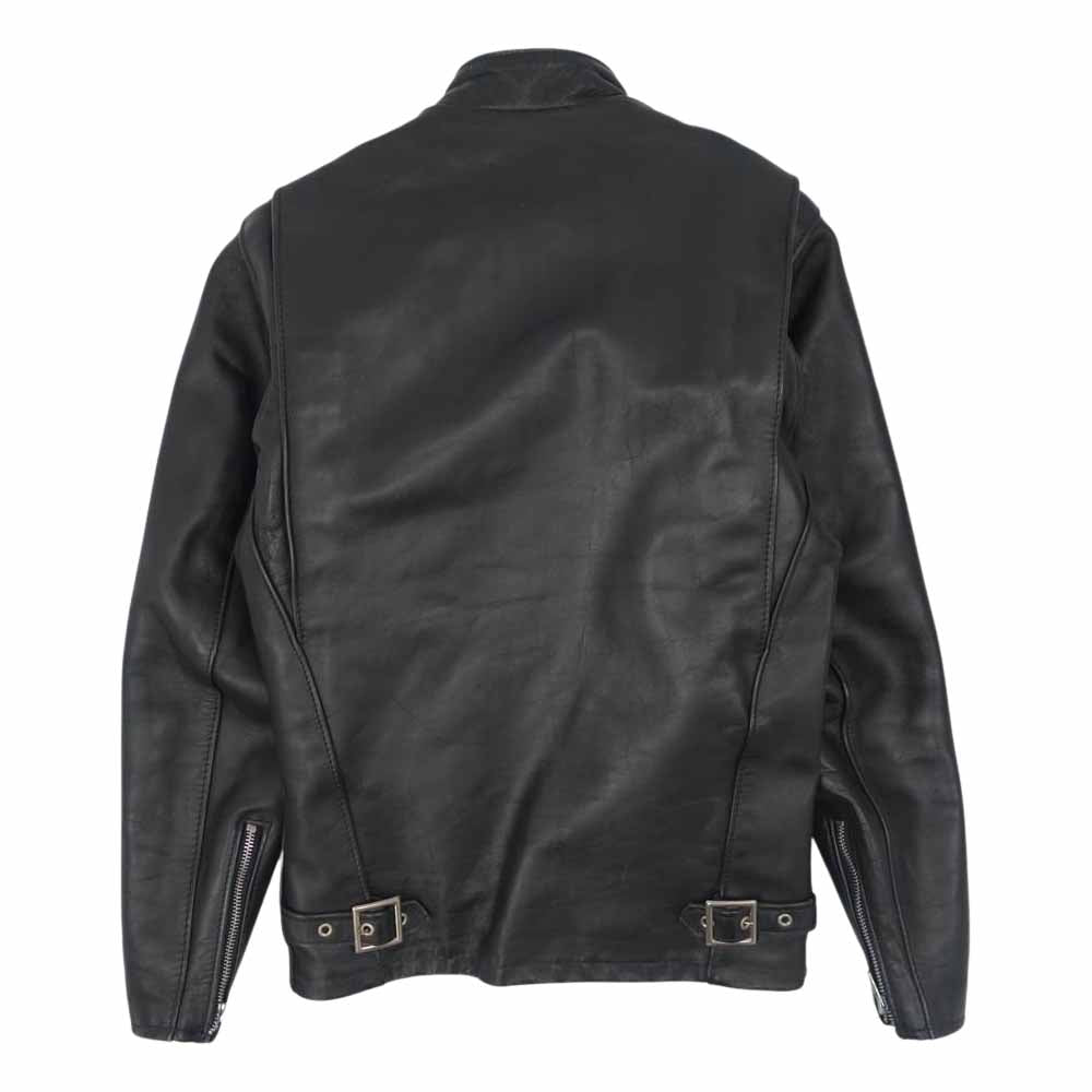 schott ショット ボアライナー付 シングル ライダース ジャケット ブラック系 32【中古】
