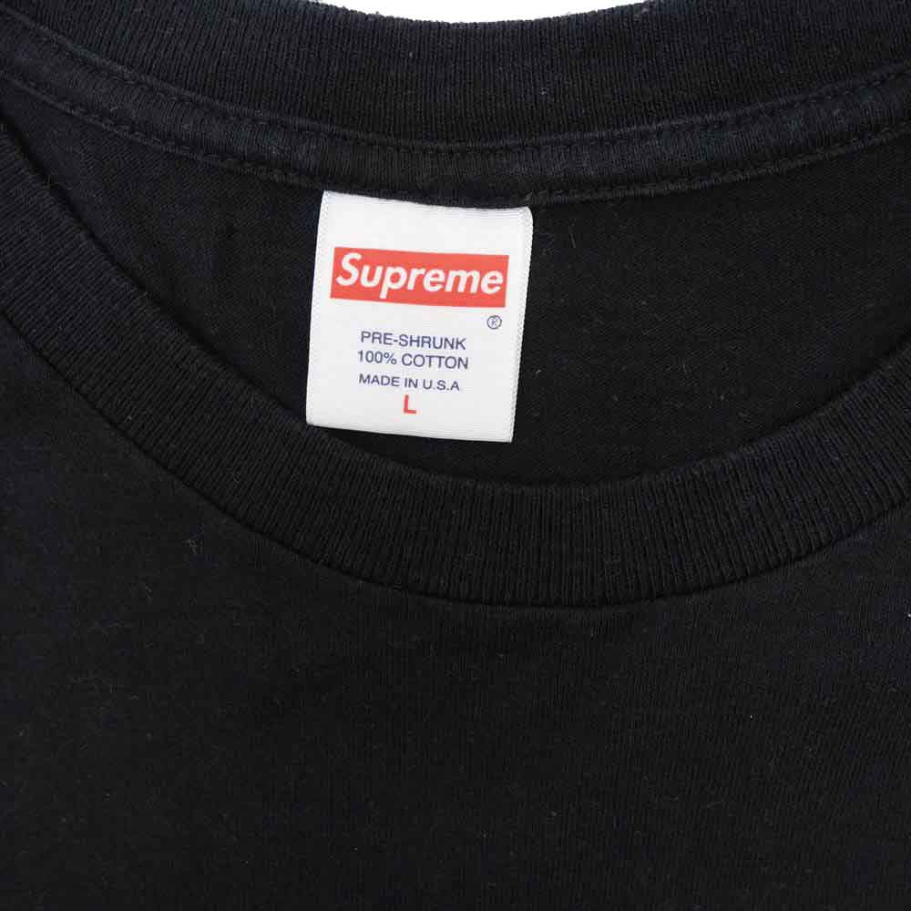 Supreme シュプリーム 19SS Sekintani La Norihiro Tee セキンタニラノリヒロ グラフィック プリント 半袖 Tシャツ ブラック系 L【中古】