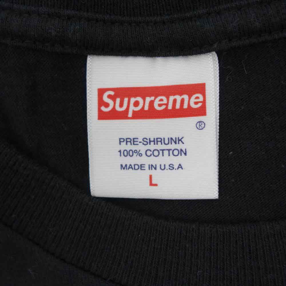 Supreme シュプリーム 19SS Sekintani La Norihiro Tee セキンタニラノリヒロ グラフィック プリント 半袖 Tシャツ ブラック系 L【中古】