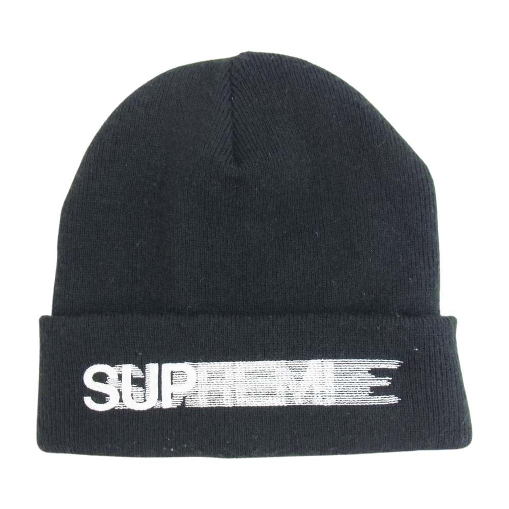 Supreme シュプリーム 20SS Motion Logo Beanie モーション ロゴ ビーニー ニット帽 ブラック系【中古】