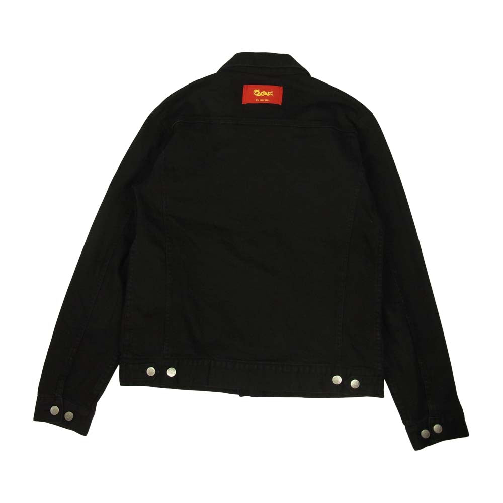 CREAM SODA クリームソーダ PD18BL-01 コットン デニム風 ストレッチ ジャケット ブラック系 L【中古】
