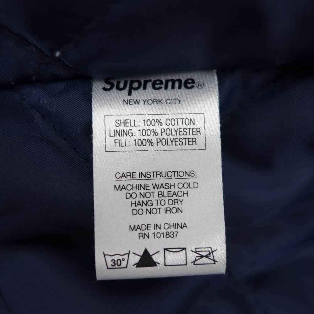 Supreme シュプリーム 14AW QUILTED ZIP FLANNEL キルティングライナー付 チェック シャツ ジップアップ ジャケット レッド系 XL【中古】