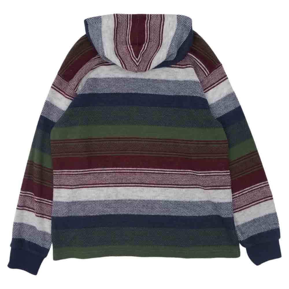 Supreme シュプリーム 18AW Knit Stripe Hooded L/S Top ニット ストライプ プルオーバー パーカー マルチカラー系【中古】